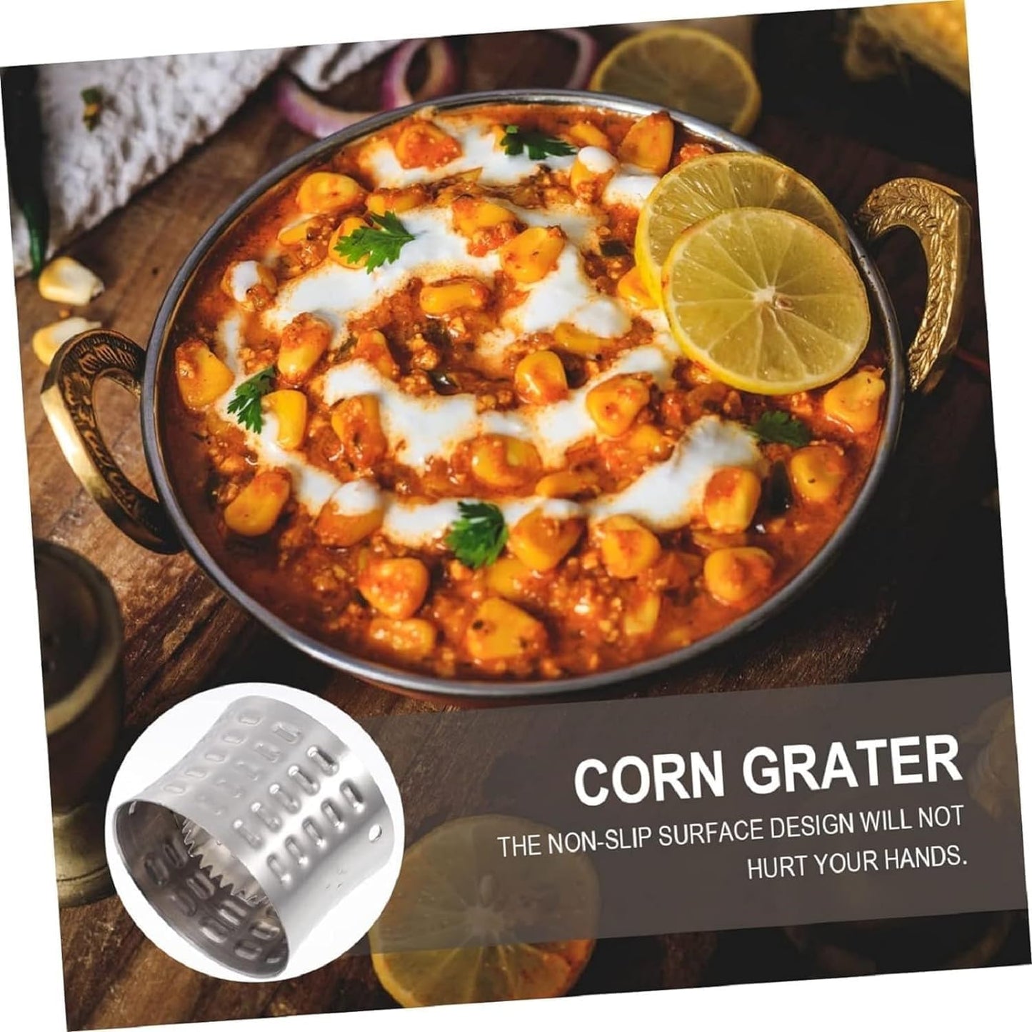 Silvercorn Premium Stainless Steel Corn Thresher Stripper & Peeler - Magic Corn On The Cob Removal Tool