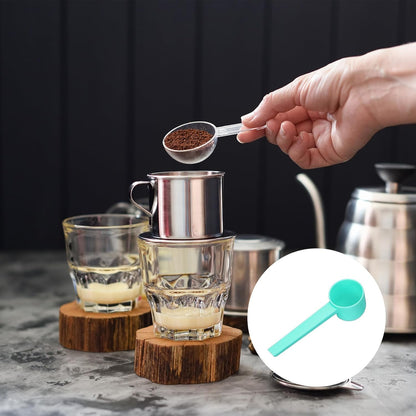 uxcell Measuring Spoons, Plastic Coffee Scoops Teaspoon for Coffee Bean Spices Sugar Salt Powder Pink