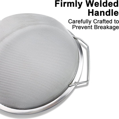 4 Packs Fine Mesh Paint Strainer 60 Mesh Stainless Steel Paint Filter Emulsion Honey Funnel Filter Paint Bucket Filter Tool Insert Strains