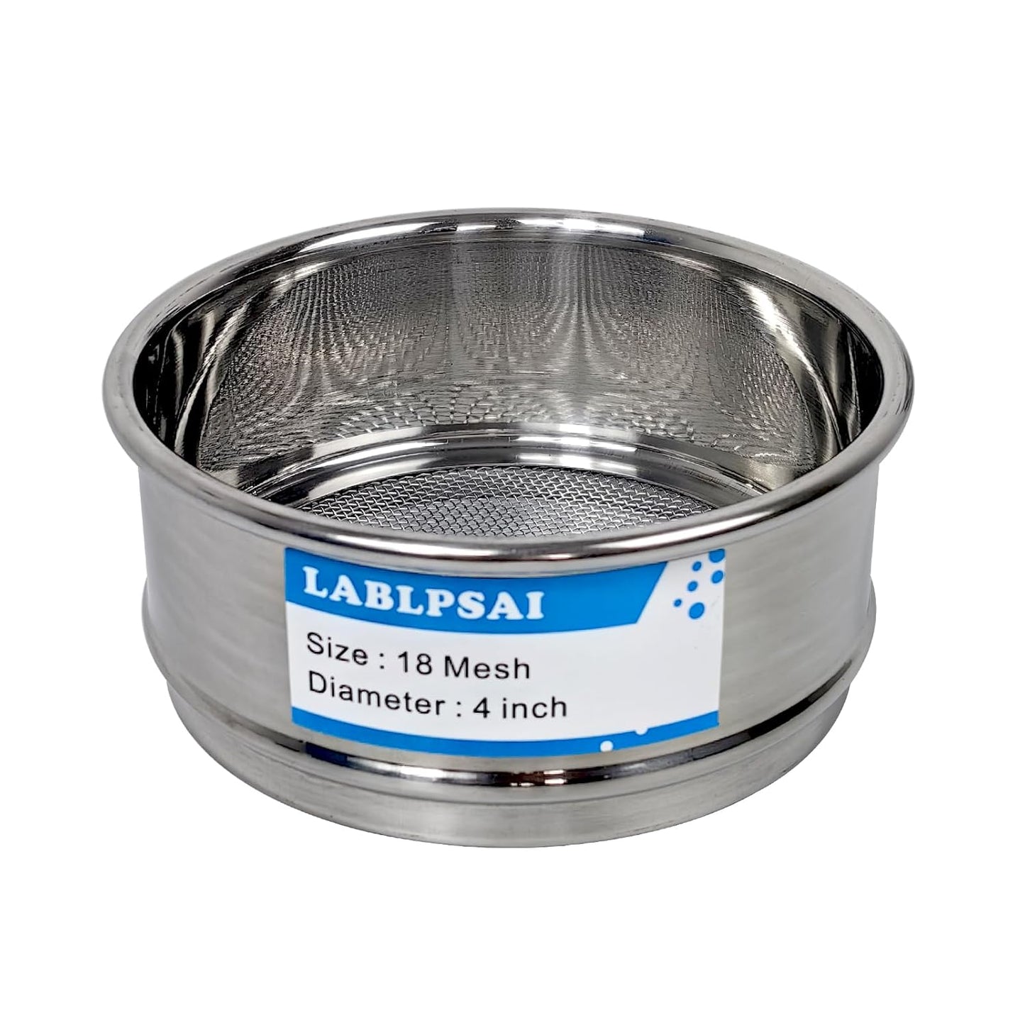 325 Mesh Lab Sieves 4" Diameter 304 Stainless Steel Wire Cloth Test Sieve for Industrial Laboratory Home