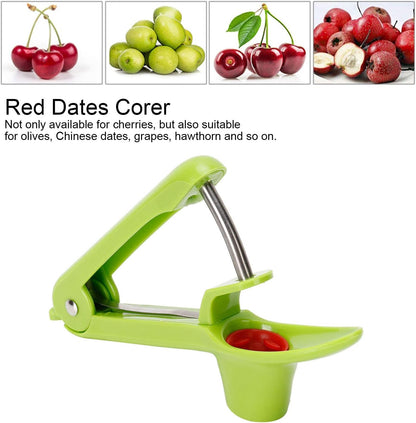 Cherry Pit Remover, Stainless Steel Pit Remover, Pressed Cherry Pincers for Kitchen Fruit Pitting Tool