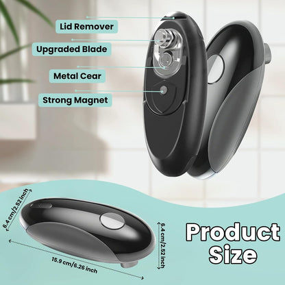 Electric Can Opener,One-Touch Safety Auto Can Opener,Smooth Edge,Hands Free Can Opener,Food Safety,Kitchen Gadgets,Battery Operated,Electric Can Opener for Seniors & Arthritis