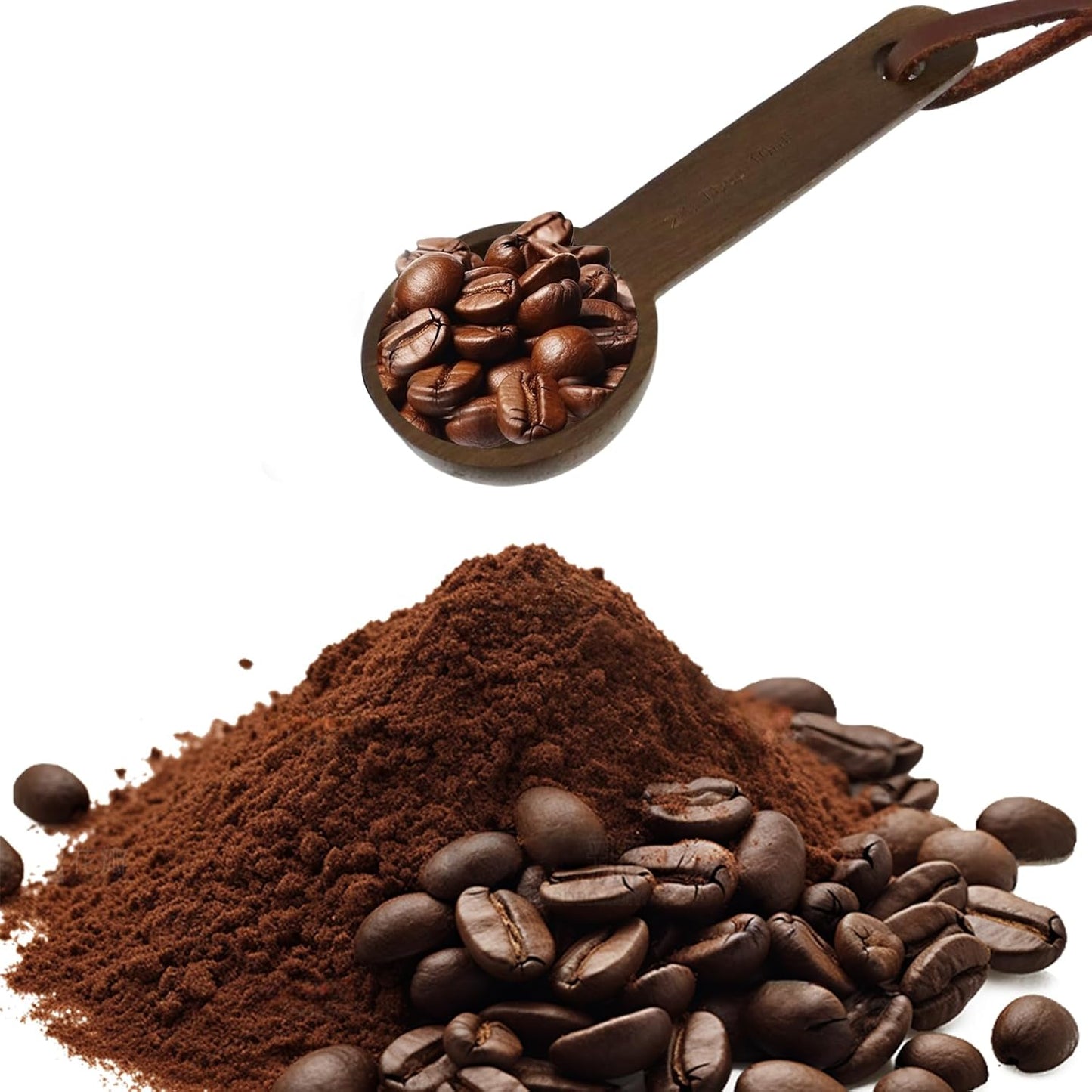 30ml Wood Measuring Spoon and Scoop Wooden Tablespoon 30ml Measuring Scoop 2 TBSP Retro Coffee Spoons for Dry Ingredients Ground Tea Spice (Wood Color, 2TBSP)