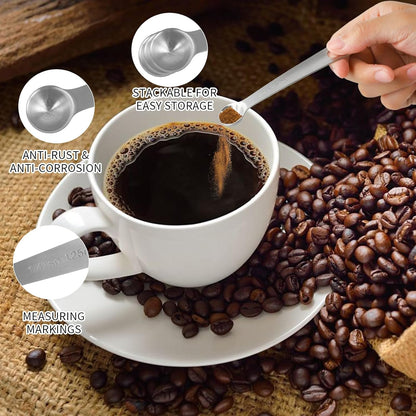 6 Pcs of Teaspoon Measuring Spoons, Stainless Steel Table Spoons 1 Tsp Scoop 1/4 Tablespoon, Comfortable Grip Handle, Precise Scale, Suitable for Kitchen Baking and Cooking, Etc.