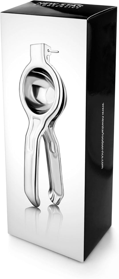 New Star Foodservice 42856 Enameled Aluminum Lemon Squeezer, Yellow