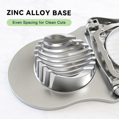 3 in 1 Egg Slicer, Egg Cutter Egg dicer for Boiled Eggs -Stainless Steel Wire with 3 Slicing Styles