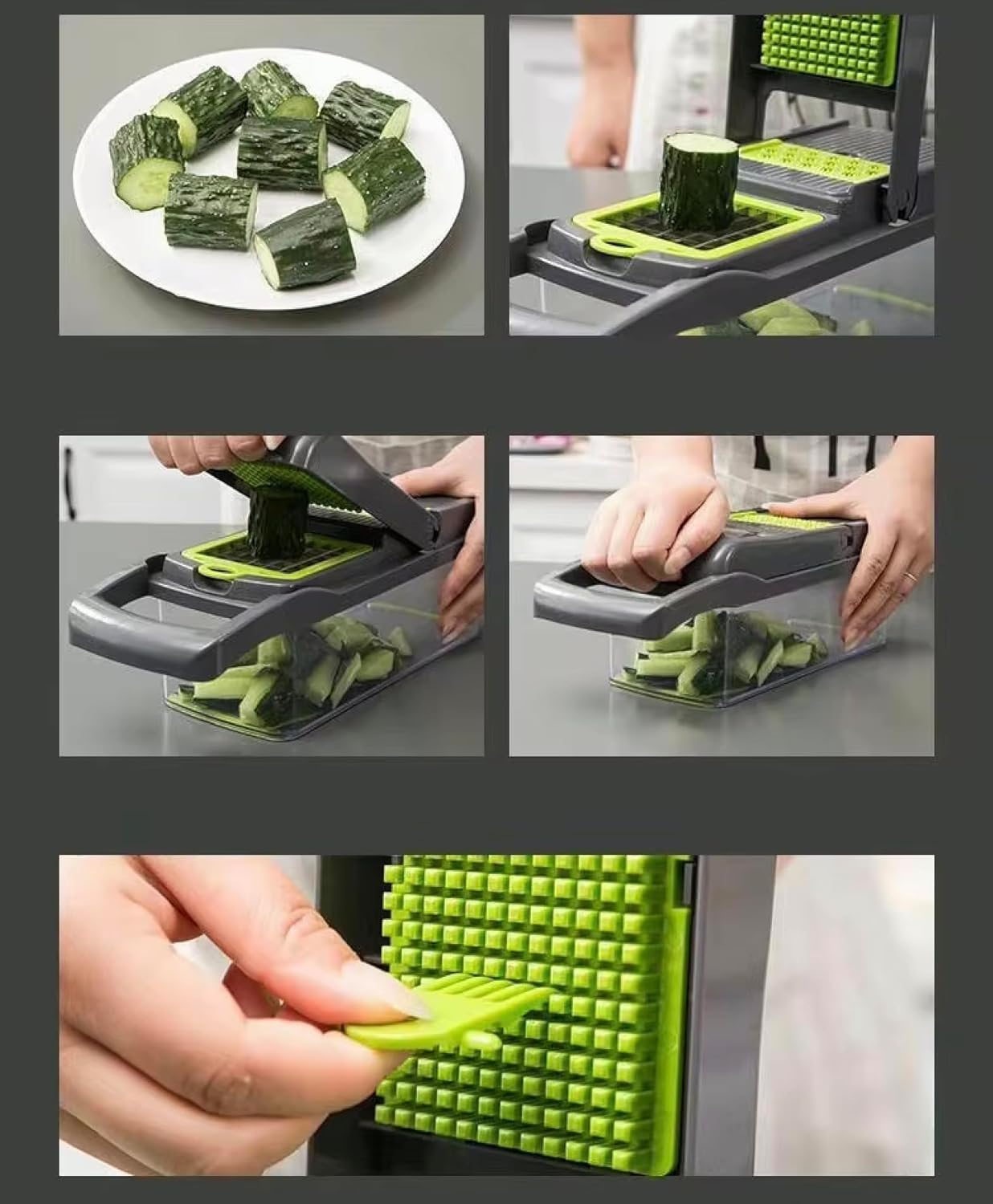 16-in-1 Vegetable Chopper & Slicer – Professional Food Chopper with Container, Multifunctional Onion, Garlic & Carrot Dicer, Heavy-Duty Veggie Cutter for Easy Meal Prep