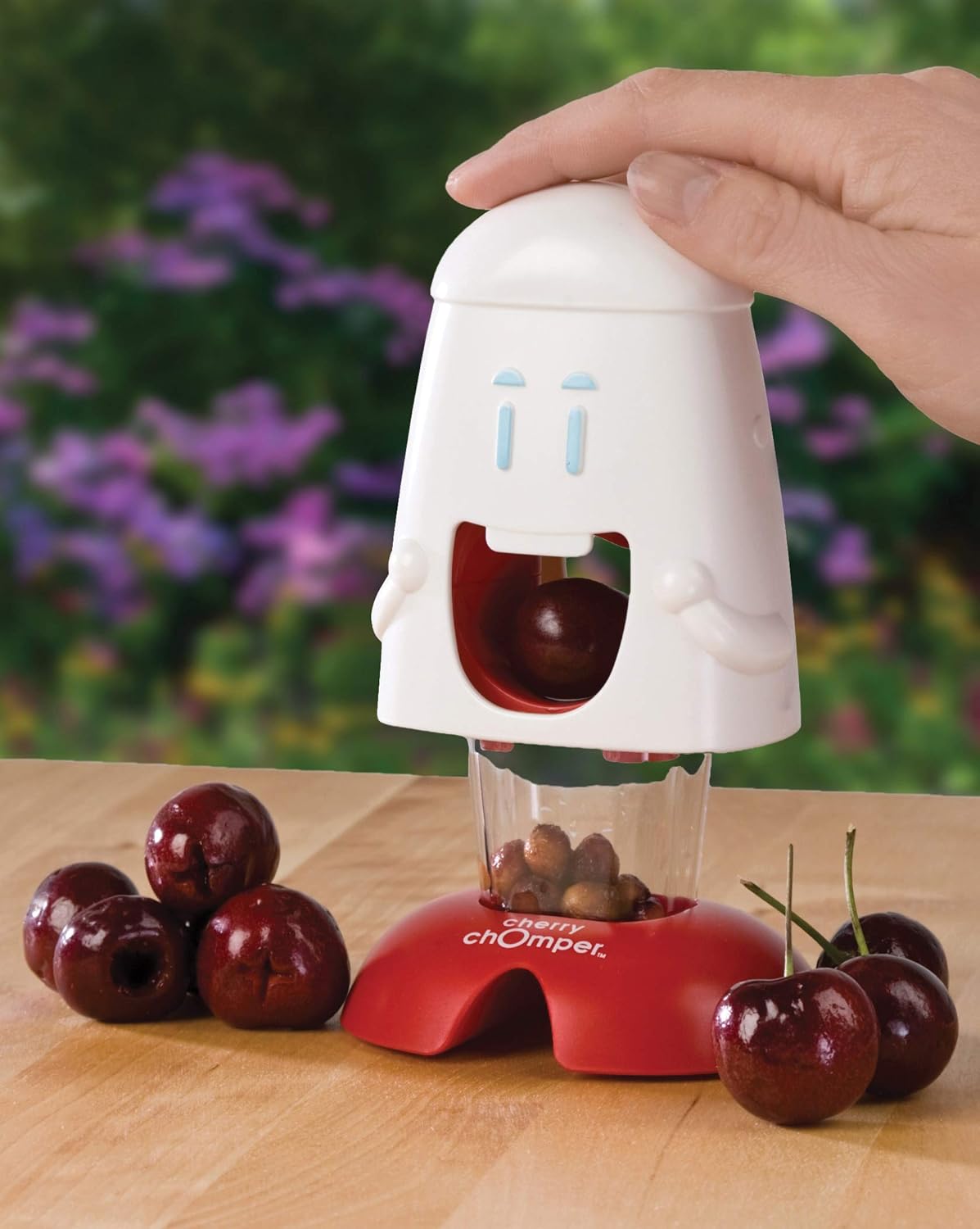 Talisman Designs Cherry Pitter | Family Friendly Kitchen Tools | Fun & Functional Cherry Chomper | Olive & Cherry Seed Picker for Kids | Gift Item