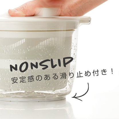 Risu Liberalista Salad Spinner Vegetable Drainer, Red, 0.6 gal (2.3 L), Made in Japan