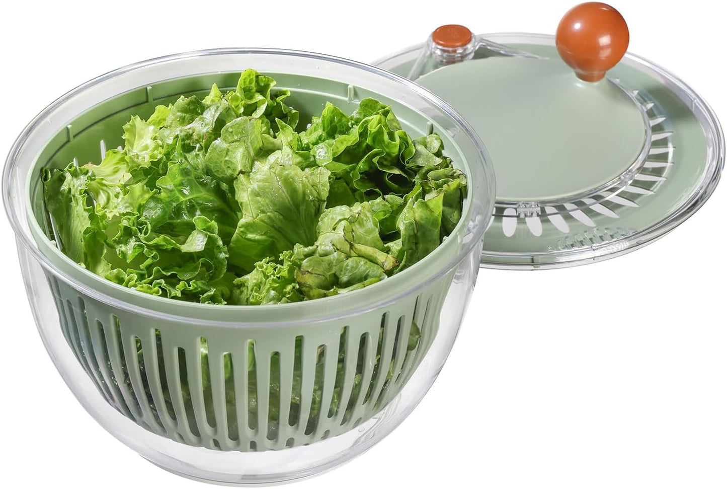 Salad Spinner, Medium-sized Lettuce Veggie Fruit Spinner and Strainer, Multipurpose Vegetable Washer Dryer with Lid,160 oz