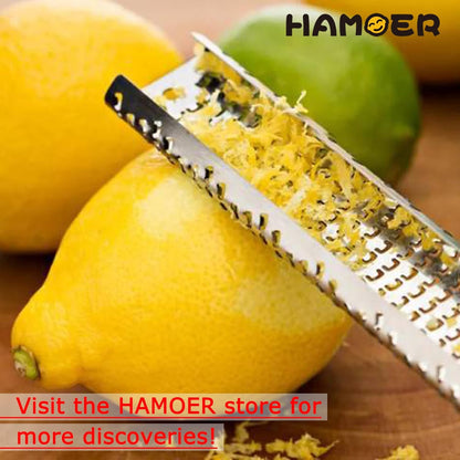 Lemon Citrus Zester Tool Cheese Grater for kitchenaid-Multipurpose grooved channel knife scraper,Stainless steel blade and ergonomically designed curved handle