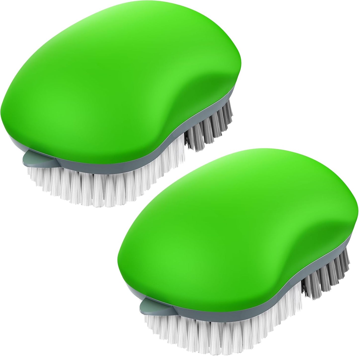 MR.SIGA Fruit and Vegetable Cleaning Brush with Non Slip Comfortable Grip, Pack of 2, Black