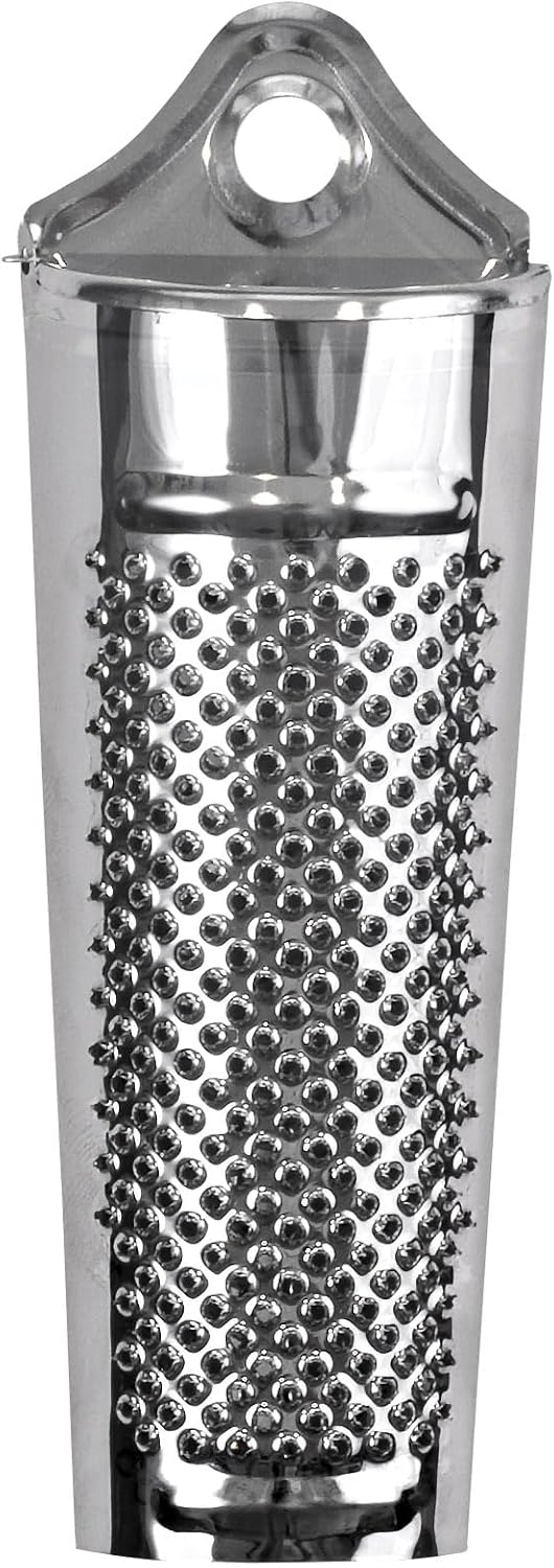 HIC Kitchen Professional Grater Zester, Stainless Steel, Non-Slip Base and Handle, 4 Multi-Grating Surfaces