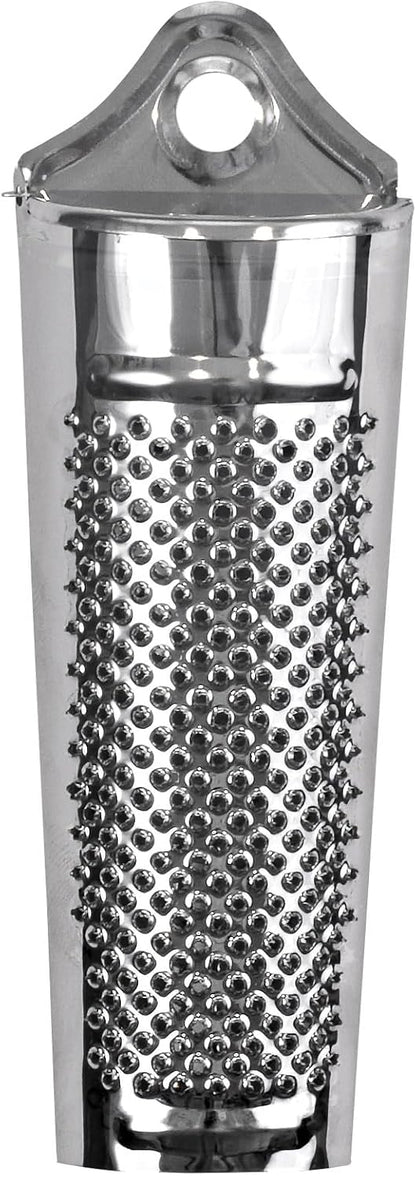 HIC Kitchen Professional Grater Zester, Stainless Steel, Non-Slip Base and Handle, 4 Multi-Grating Surfaces