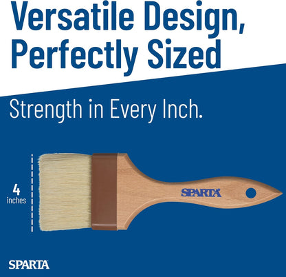 SPARTA Kitchen Basting Brush – 4037300 Basting Brush for Cooking Flat Boar Bristle Brush, Hardwood Handle for Kitchens, Restaurants, Catering, High Heat Food Prep, 1.5in