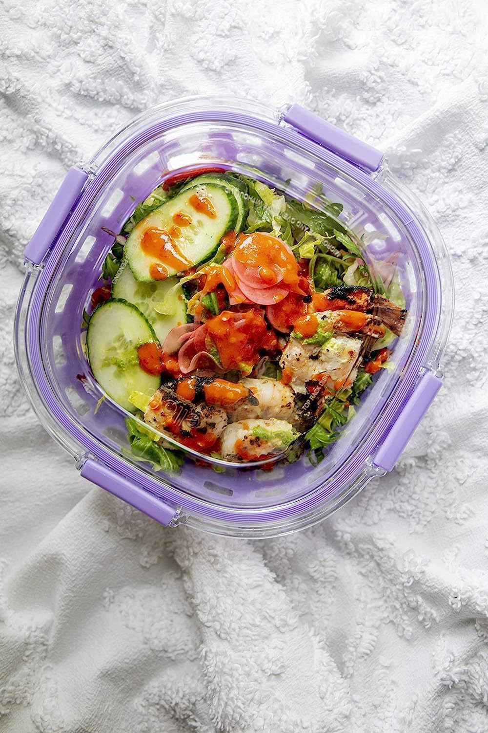 Ello DuraGlass Food Storage Glass Lunch Bowl - Meal Prep Container with Silicone Sleeve and Airtight Lid, 5 Cup, Yucca