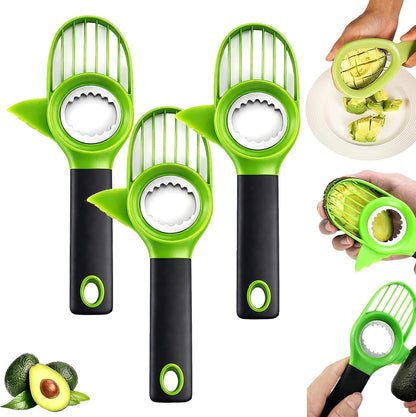 3-in-1 Avocado Slicer Tool, New Avocado Pitter, Multifunctional Avocado Tool for Kitchen Helper, Avocado Cutter, Corer, Peeler, Avocado Peeler for Kitchen (1PCS)