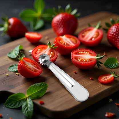 1Pc Tomato Corer Tool, Tomato Corer Remover, Top Stem Remover, Strawberry Tool, Strawberry Stainless Steel, Portable Top Stem