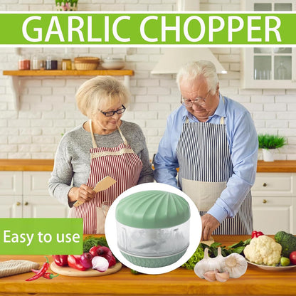 Garlic Chopper,Masher Onion Chopper,Manual Garlic Muddler,Blender to Vegetable,Mini Manual Hand Food Chopper for Kitchen
