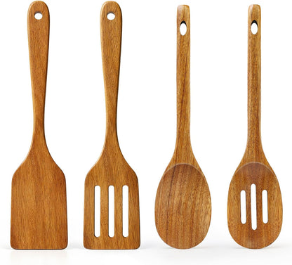 2 Pack Wooden Spurtle for Sourdough Starter Wood Thin Spatula Mixing Tool Sour Dough Whisk Mixer Warmer Bread Accessories Jar Spatula Sourdough Scraper Stirrer Skinny Spatula Spurtle Sourdough Gifts