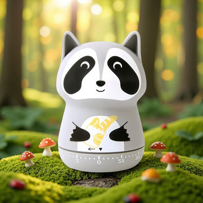 Mechanical Kitchen Timer,Cute,Novelty,60 Minutes Manual Countdown,Kitchen Classroom Learning Cooking (Orange Fox)