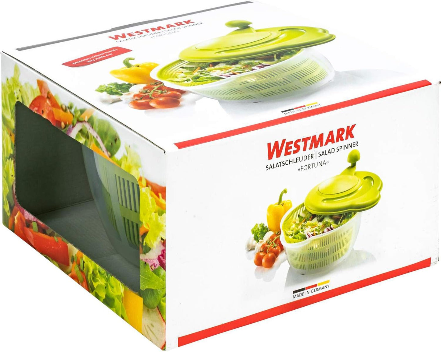 Westmark Germany Vegetable and Salad Spinner with Pouring Spout (Red)