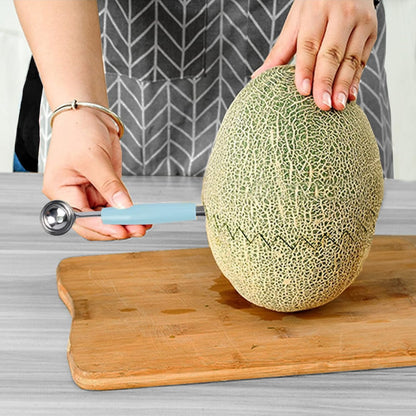2 Pack Melon Baller Scoop Set Stainless Steel Double-headed Carving Knife Watermelon Cantaloupe Scooper for Cutting and Scooping Fruit Melons
