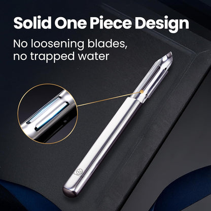 Stainless Steel Vegetable Peeler, Ultra Sharp Potato Peeler, Best for Peeling Veggie & Fruit, Seamless One-Piece Design, Peel Both Ways - Left & Right-Hand Friendly, Dishwasher Safe, 5-Year Warranty
