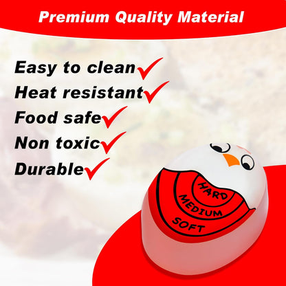 Eggssentials Red Egg Timer That Goes in Water – Egg Timer for Hard Boiled Eggs and Soft Boiled Eggs, Red Color Fades for Accurate Doneness.