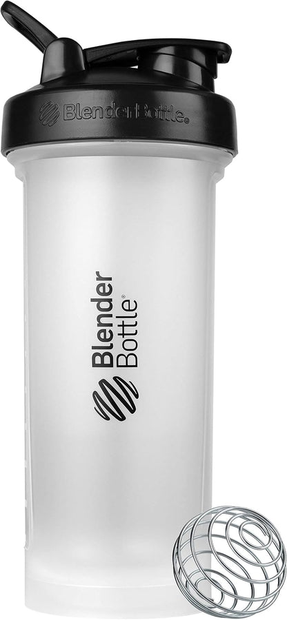 BlenderBottle Classic V2 Shaker Bottle Perfect for Protein Shakes and Pre Workout, 28-Ounce, Clear/Black