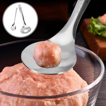 SHERCHPRY 2 Pcs Meatball Maker Cake Tools Meatball Spoon Household Tools None- Stick Meat Ballers Meat Spoon Maker Melon Baller Kitchen Ware Kitchen Gadget Meatball Scoop Meatballs Fruit