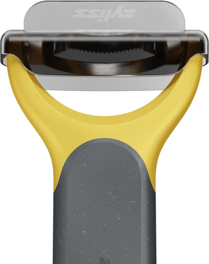 Zyliss Corn Stripper – Extra Sharp Corn on the Cob Stripper Tool & Kernel Remover with Stainless Steel Serrated Blade – Ergonomic Handle – Dishwasher Safe – Yellow/Black