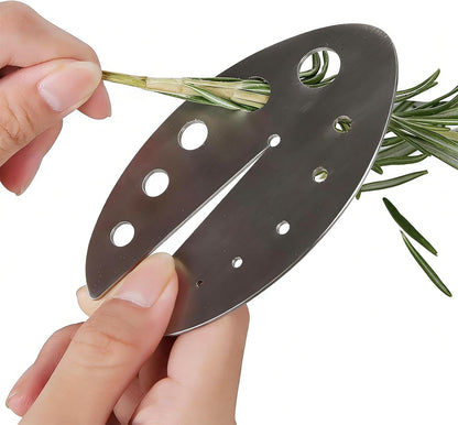 Herb Stripper 11 Holes, Herb Stripper Bowl Stainless Steel Cutter Kitchen Stripping Tool
