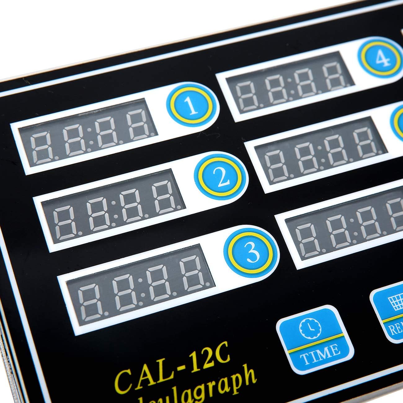 Kitchen Timers for Cooking, 8 Channel, Commercial Grade, Stainless Steel, LED Digital, Loud Alarm,