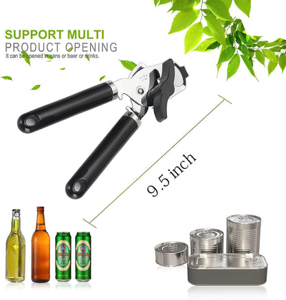 Can Opener, Professional, Stainless Steel, Manual, Food-safe, Good Grips with Built-in Bottle Opener