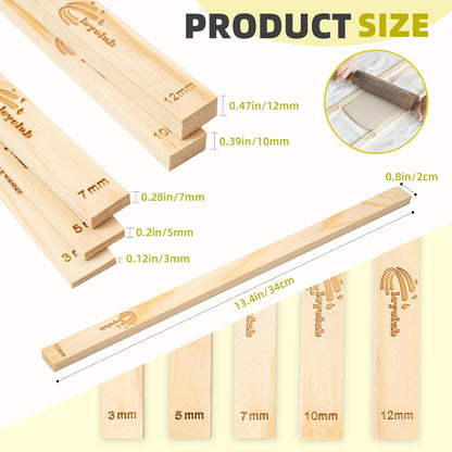 Professional Clay Rolling Pin, 17 Inch Non-Stick Clay Roller for Pottery and Slab Making –Duty Pottery Tool with Ergonomic Handles, Essential for Art Studios