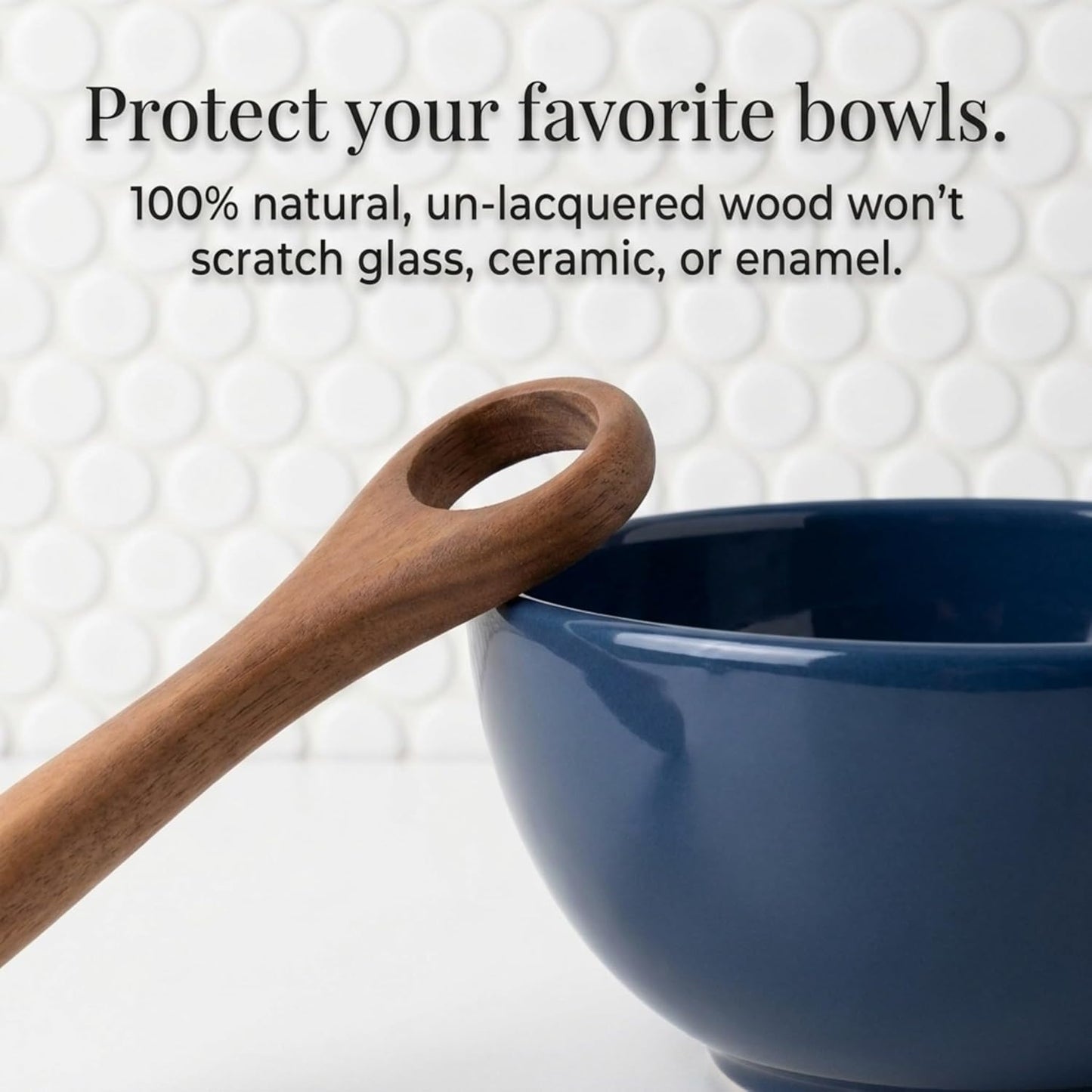 Salt & York Danish Dough Whisk, Acacia Wood Sourdough Bread Mixing Tool for Pizza Dough, Biscuits & Cake Batter, Kitchenware with Unique Wood Grain Hook, Ideal for Wedding & Housewarming Gift, 14.5 in
