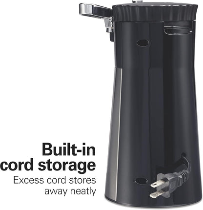 Hamilton Beach OpenStation Electric Automatic Can Opener for Kitchen with Multi Tool and Bottle and Jar Opening Tools, Auto Shutoff, Cord Storage, and Sure Cut Technology, Stainless Steel (76382)