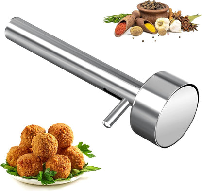Falafel Scoop Maker, Stainless Steel Falafel Press Mold, Easy to Use and Clean, Non-Stick Meatball Press, Scoops, Middle Eastern Kitchen Tool (4cm)