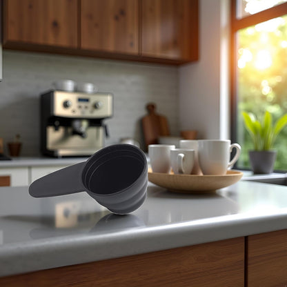 Black Plastic Coffee Scoop Measuring Scoop Suitable for Ground Beans Coffee Beans Tea,Coffee,Tea and Espresso,Kitchen and Dining