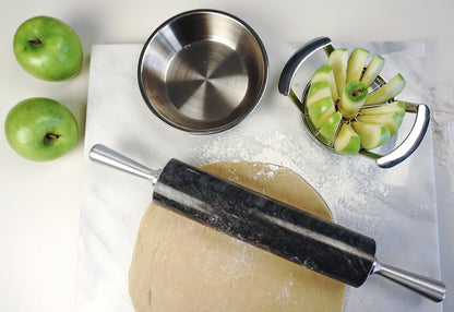 RSVP International Kitchen Tool Collection Core and Slice Apples, Jumbo Slicer, 7.32x4.92", Stainless Steel with Lid