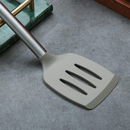 Berglander Skimmer, Non-stick Silicone Strainer, Kitchen Cooking Skimmers For Non-Stick Cookware, Dishwasher Safe, Easy to Clean