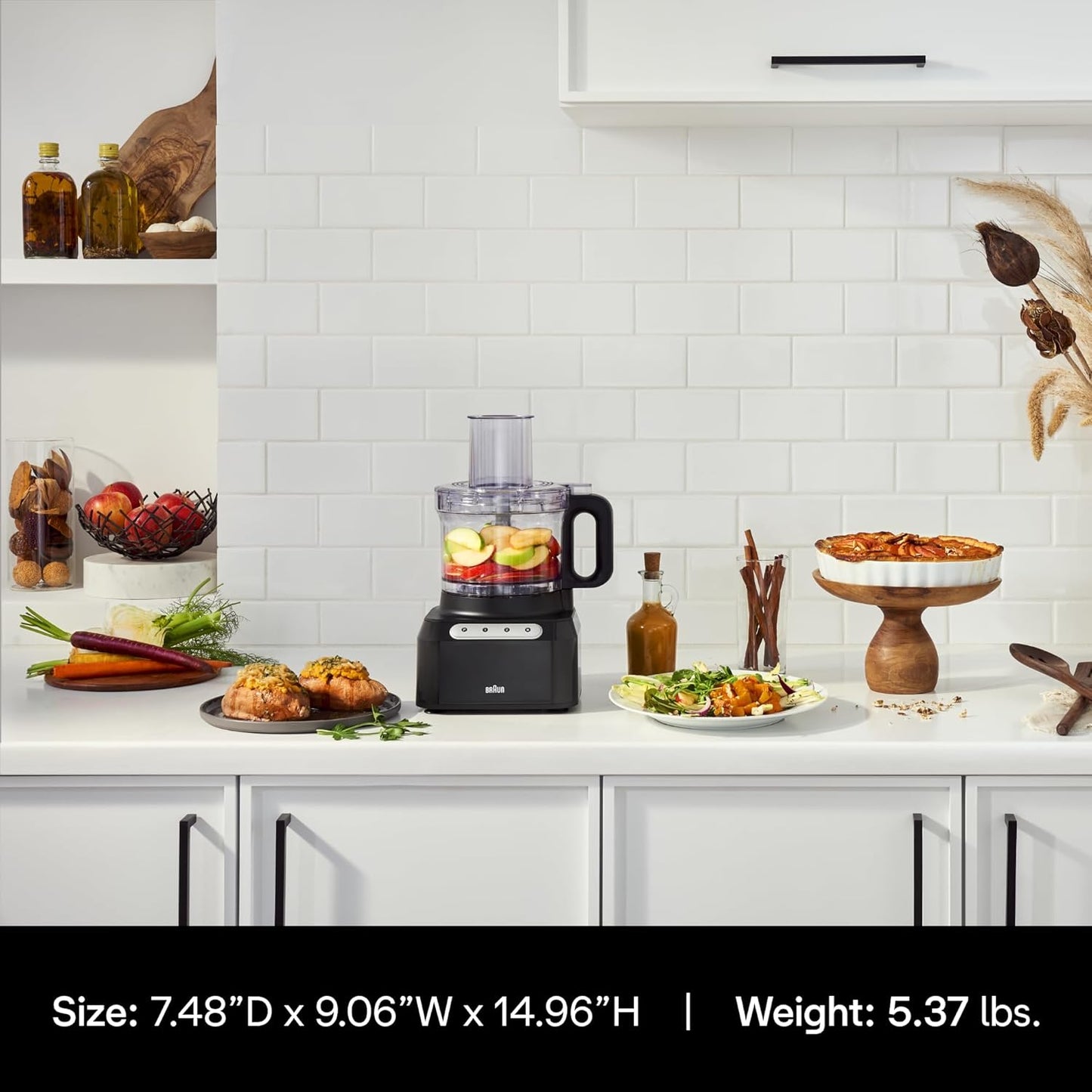 Braun CH3012BK EasyPrep™ Mini Food Processor, 4 cup, Black
