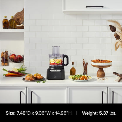 Braun CH3012BK EasyPrep™ Mini Food Processor, 4 cup, Black