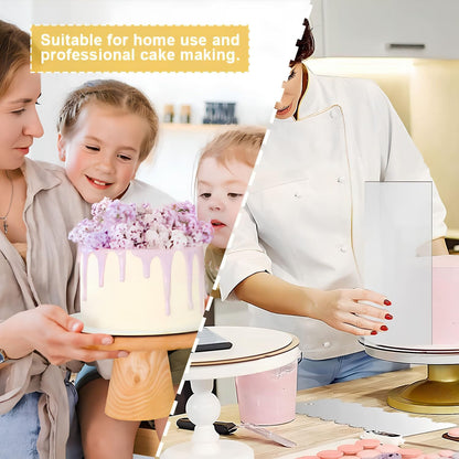 Cake Scraper for Tall Cake Decorating,Smoothe Acrylic Material,8 Inch