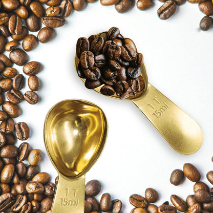 1 Pack Coffee Scoop, 2 Tablespoon, Stainless Steel Measuring Spoons for Ground Coffee, Sugar, Protein Powder, Tea Leaves (1, Silver, 30 ml)