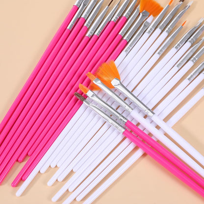 30 PCS Cake Decorating Brushes, Cookie Paint Brushes, Food Safe Paint Brush Set, Multi Function Fondant Cookie Icing Pastry Brush, DIY Painting Tool For Baking Craft, Pink and White