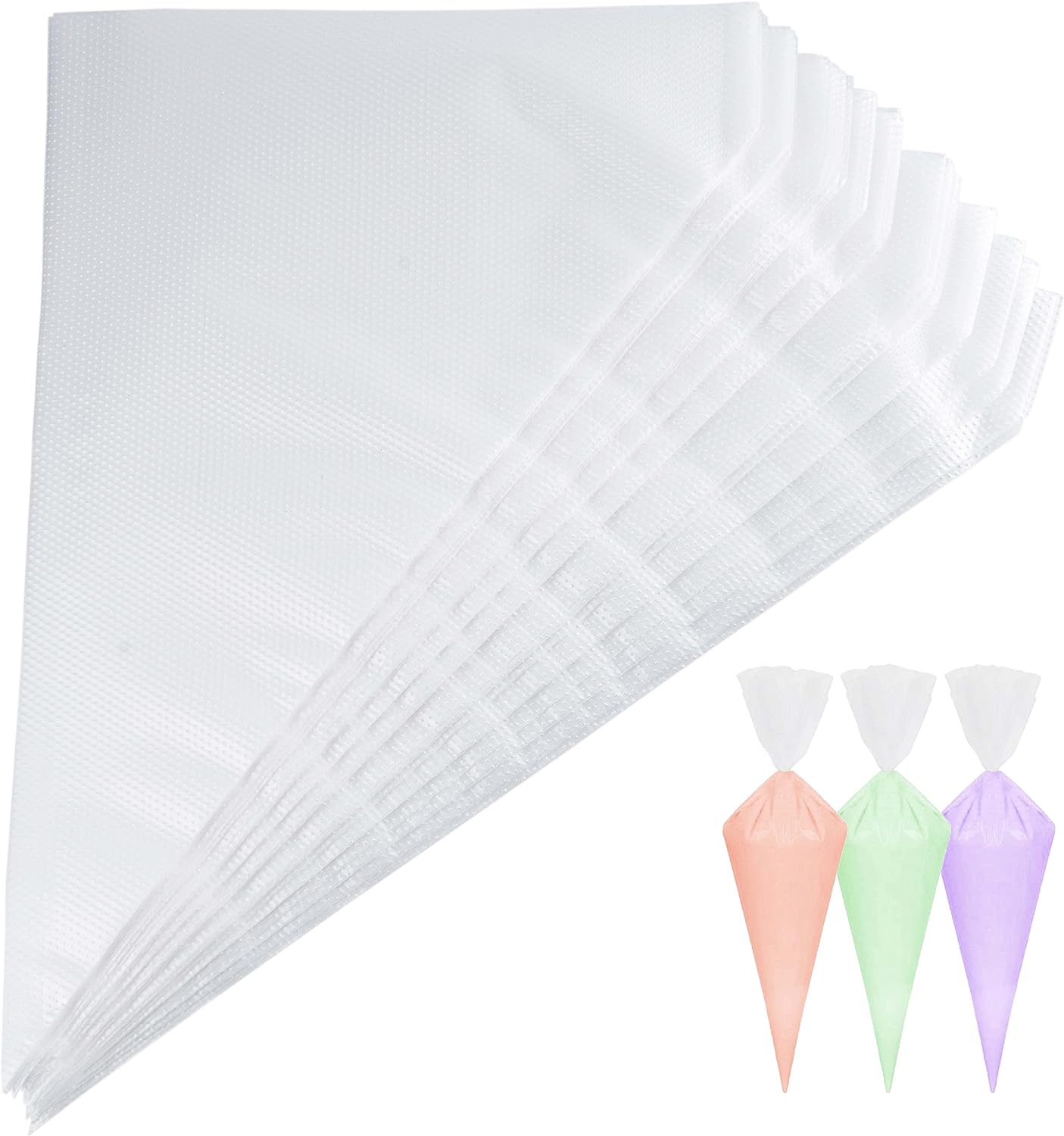 Piping Bags and Tips Set, Cakes Decorating Supplies Kit with 100pcs 12 Inch Pastry Bags, 16 Piping Tips, 3 Cake Scraper, 2 Couplers, 2 Bag Ties, Simple and Convenient Baking Supplies Set