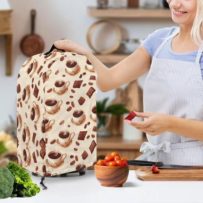 Coffee Pastry Blender Dust Cover with Drawstring Field Stand Mixer or Coffee Maker Cover Anti Fingerprint Polyester Appliance for Home Kitchen Decor