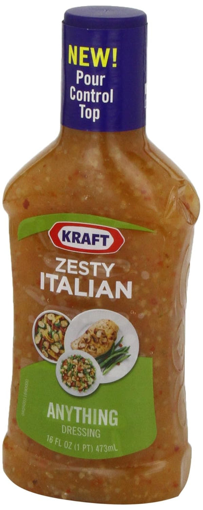 Kraft Zesty Italian Dressing Family Size, 24 fl oz Bottle